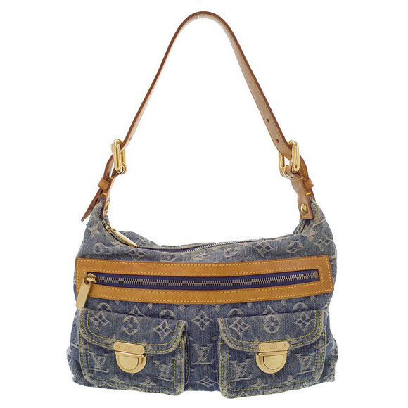 Louis Vuitton Monogram Shoulder Bag Denim PM Baggy - Picture 1 of 8
